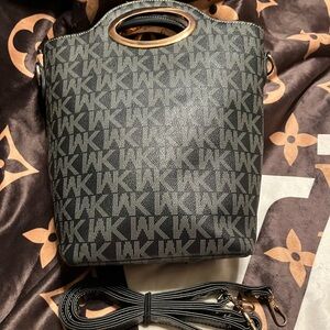 Wendy Keen EUC Monogramed 2 Way Handbag / Crossbody